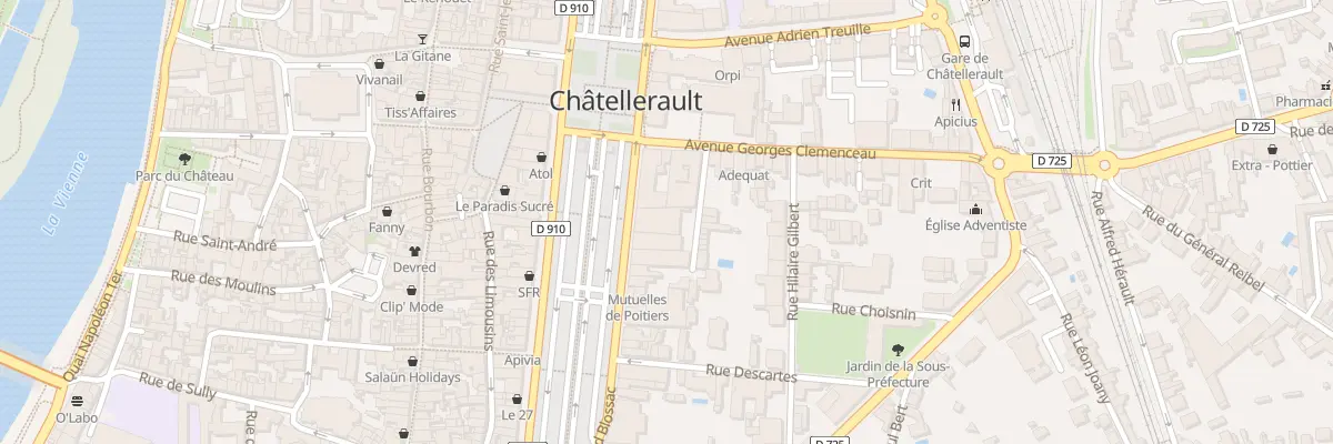 Plan du 64 Bd Blossac à Châtellerault