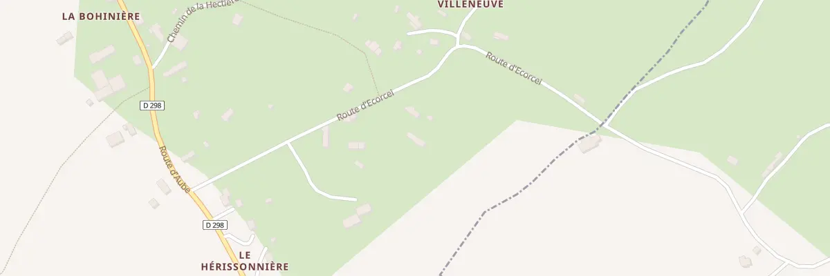 Plan du 7 Rte d’Ecorcei à Brethel