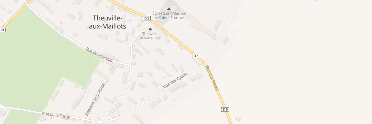 Plan du 9 Rue des Cypres à Theuville-aux-Maillots