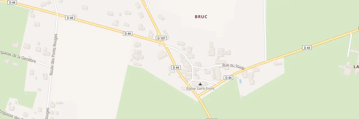 Plan du 84 Rte Saint Front de Bruc à Grignols