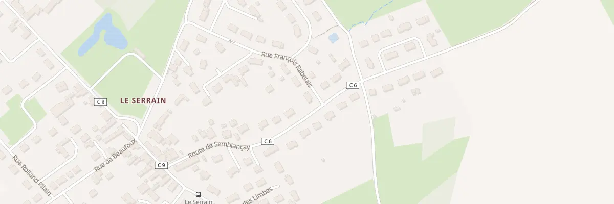 Plan du 2 Rue François Rabelais à Semblançay