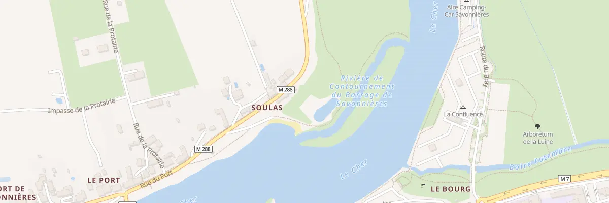 Plan du 1 Rue du Port à Savonnières