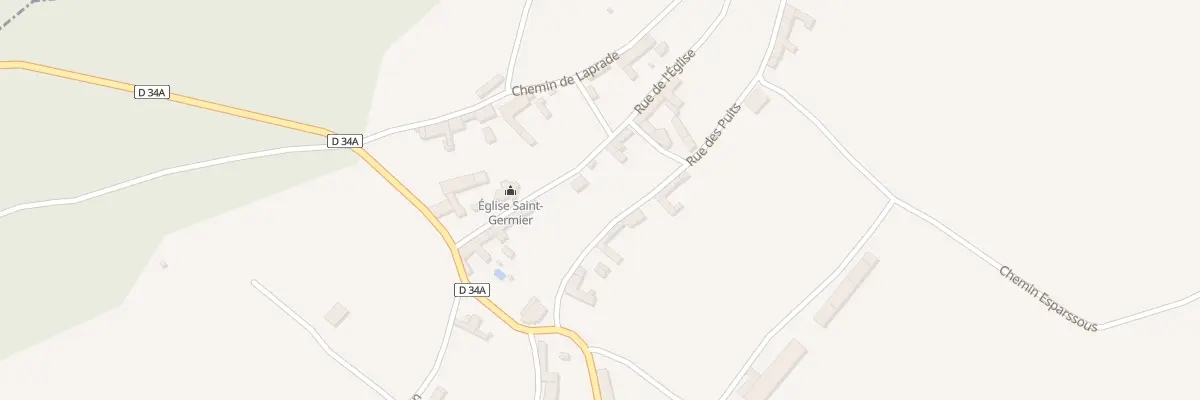 Plan du 6 Rue de l’Église à Cazaril-Tambourès