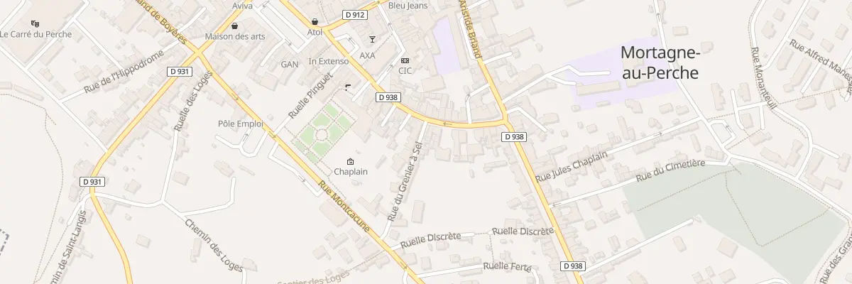 Plan du 9 Rue du Grenier a Sel à Mortagne-au-Perche
