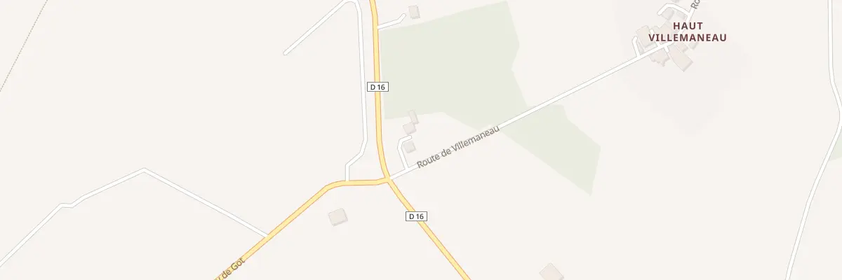 Plan du 1 Rte de Villemaneau à Cherves-Châtelars