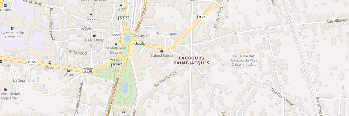 Plan du 6 Rue de la Chevretterie à Châtellerault