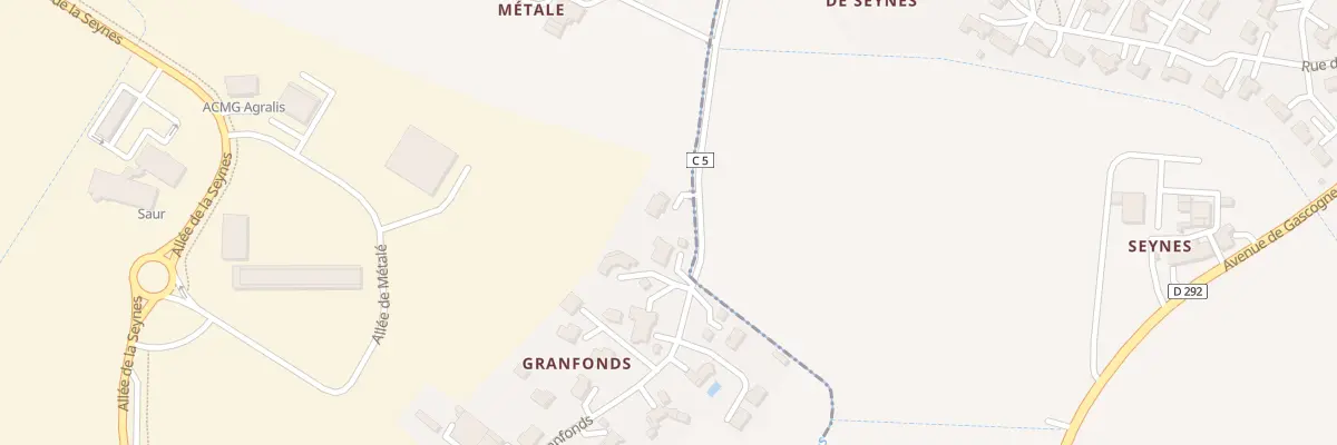 Plan du 5592 Metale à Sainte-Colombe-en-Bruilhois