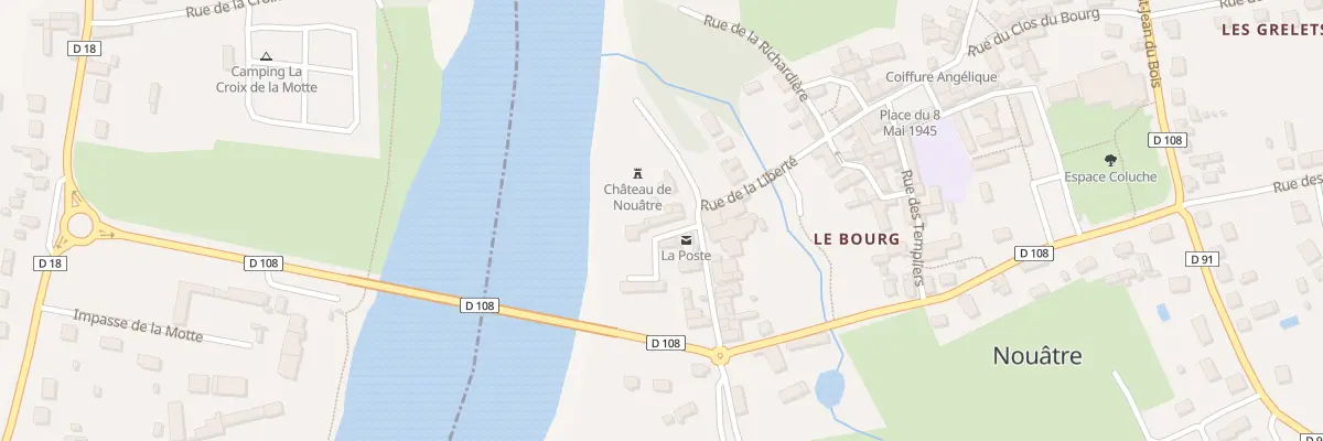 Plan du 5 All de la Poste à Nouâtre