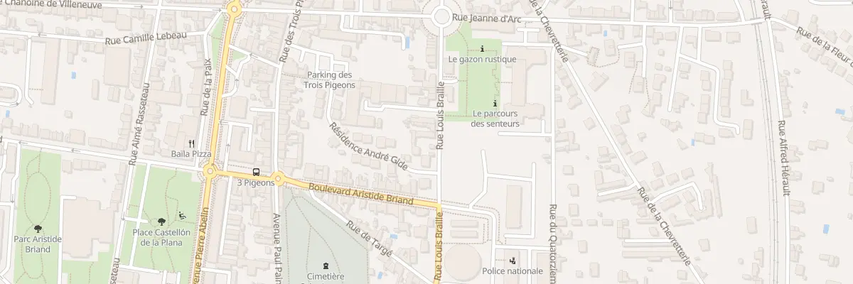 Plan du 31 Rue Louis Braille à Châtellerault