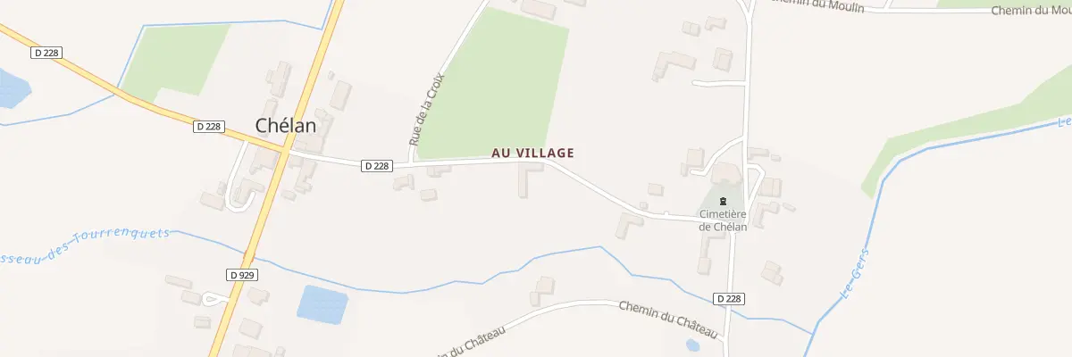 Plan du 5044 Au Village à Chélan
