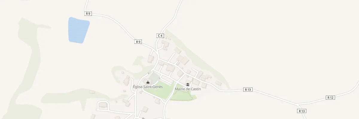 Plan du 4 Rue du Castelbielh à Castin