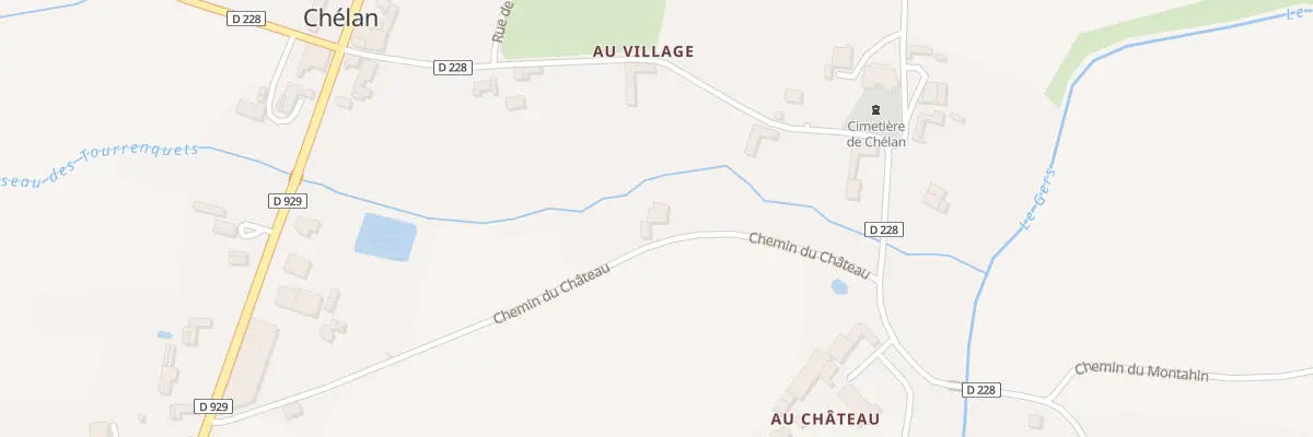 Plan du 5077 Au Village à Chélan