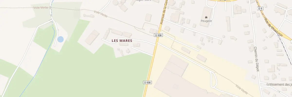 Plan du 5004 Les Mares à Saint-Langis-lès-Mortagne