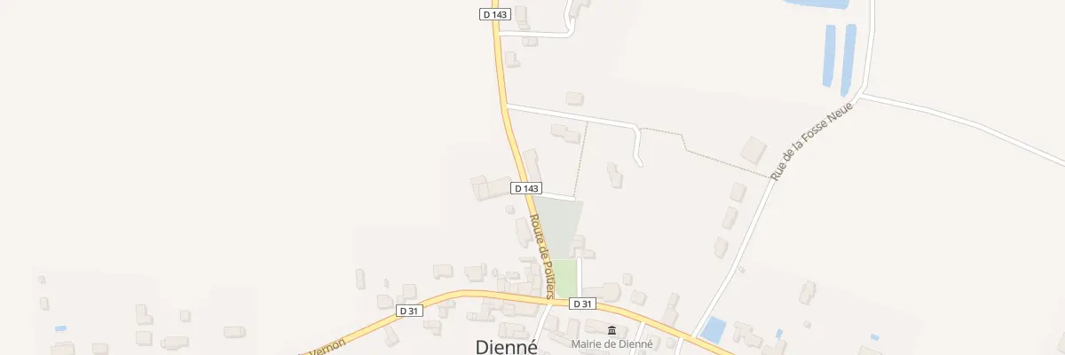Plan du 2 Rte de Poitiers à Dienné