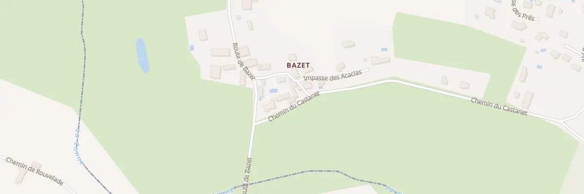 Plan du 52 Rue du Vieux Bazet à Cours-de-Pile