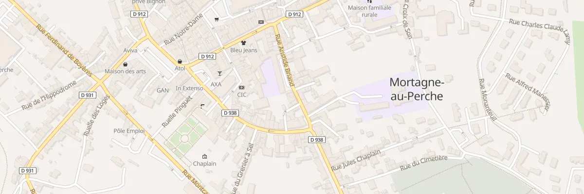Plan du 20 Rue Aristide Briand à Mortagne-au-Perche