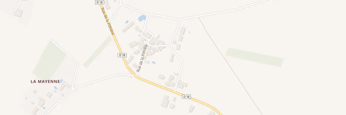 Plan du 3 Rue de la Pithière à Tercé