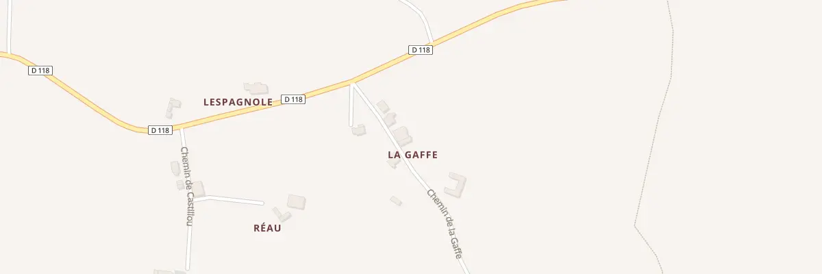 Plan du 95 Che de la Gaffe à Prayssas