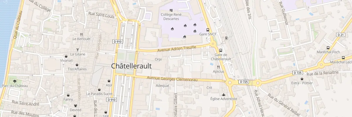 Plan du 20 Av Adrien Treuille à Châtellerault