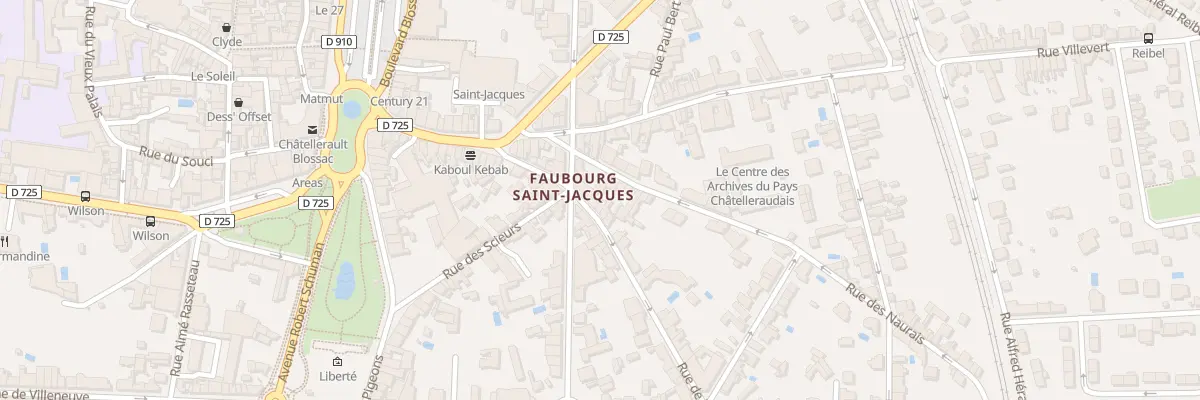Plan du 17 Rue de la Chevretterie à Châtellerault