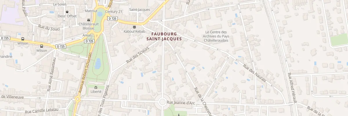 Plan du 38 Rue de la Chevretterie à Châtellerault