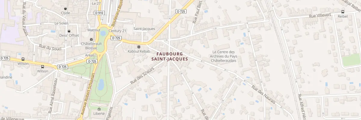 Plan du 19 Rue de la Chevretterie à Châtellerault