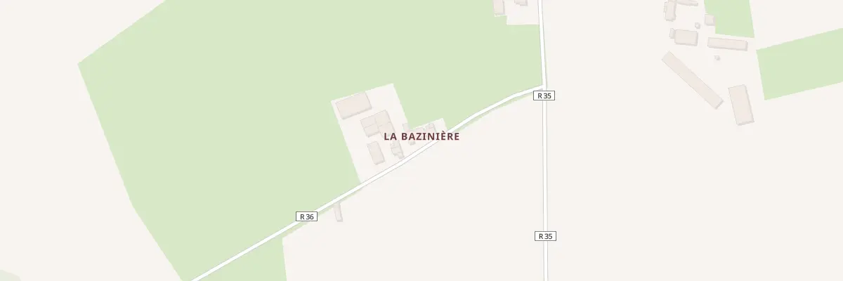 Plan du 1 La Baziniere à Tresson