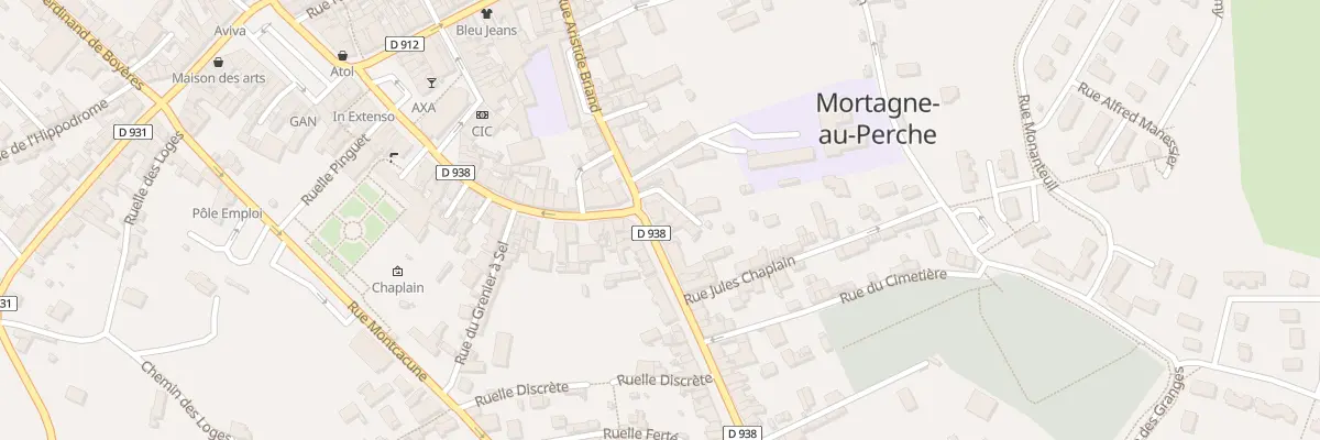 Plan du 7 Rue des Déportés à Mortagne-au-Perche