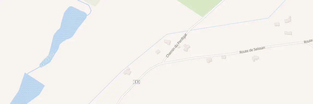 Plan du 1061 Rte de Seissan à Lourties-Monbrun
