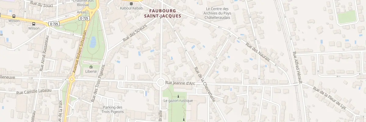 Plan du 50 Rue de la Chevretterie à Châtellerault