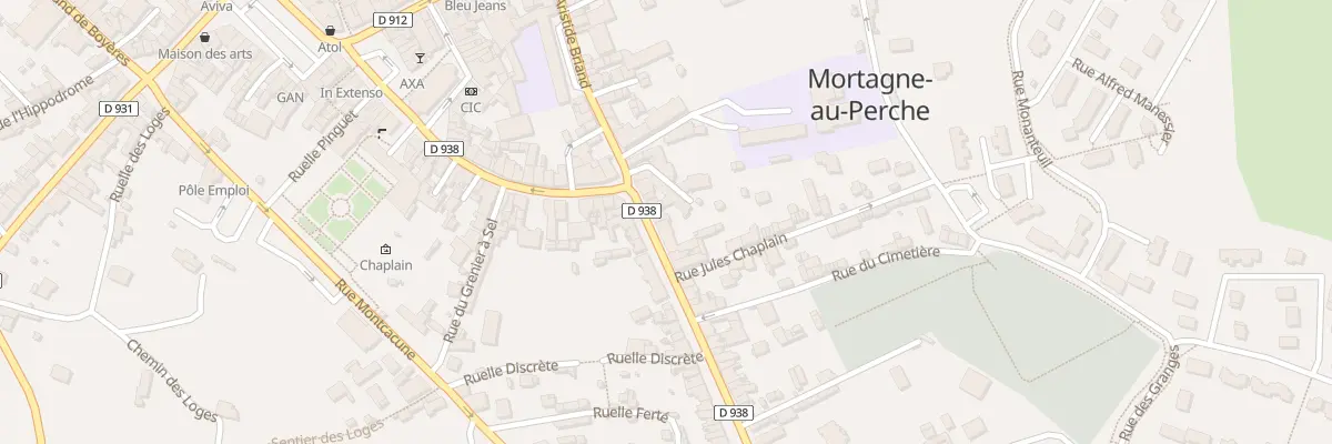 Plan du 17A Rue des Déportés à Mortagne-au-Perche