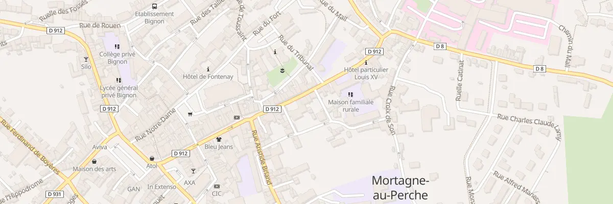 Plan du 36 Rue des Quinze Fusilles à Mortagne-au-Perche