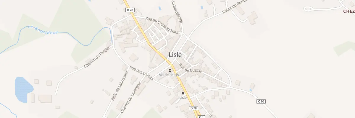 Plan du 1 Rue de Bussac à Lisle