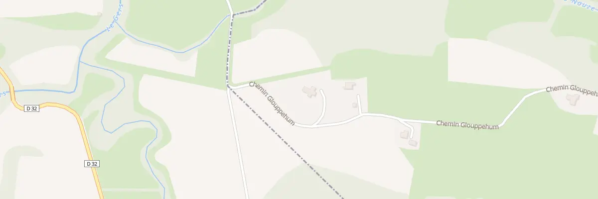 Plan de Glouppehum à Devèze