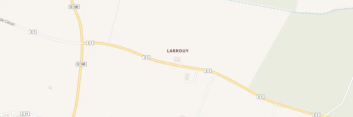 Plan du 5023 A Larrouy à Préchac