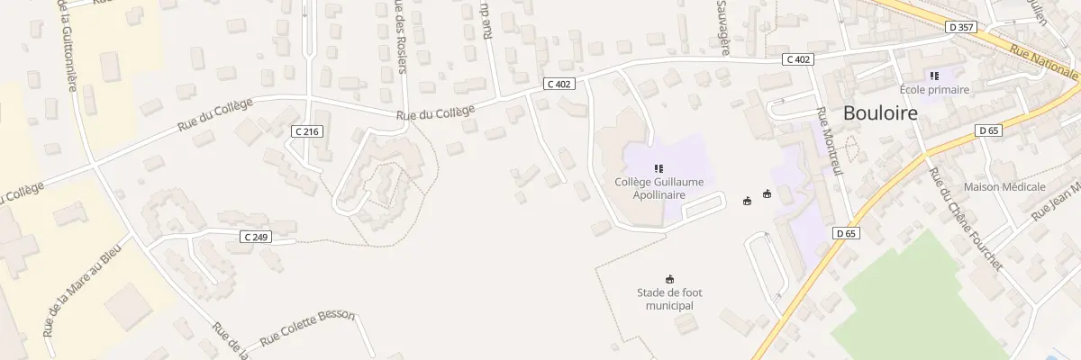 Plan du 19 Rue du Collège à Bouloire