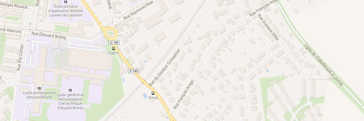 Plan du 12 Rue du Docteur Schweitzer à Châtellerault