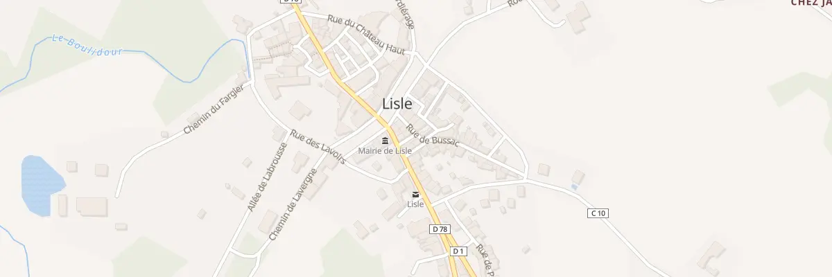 Plan du 8 Rue de Bussac à Lisle
