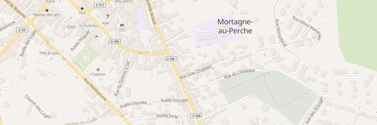 Plan du 17 Rue des Déportés à Mortagne-au-Perche