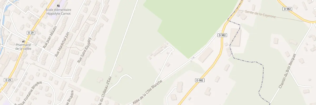 Plan du 17 All de la Cote Blanche à Lillebonne