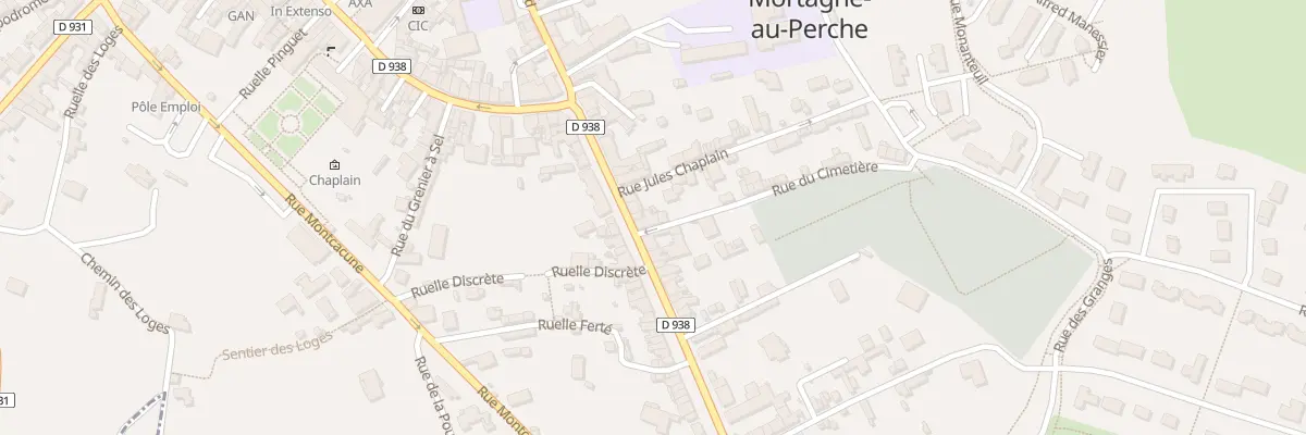 Plan du 29 Rue des Déportés à Mortagne-au-Perche