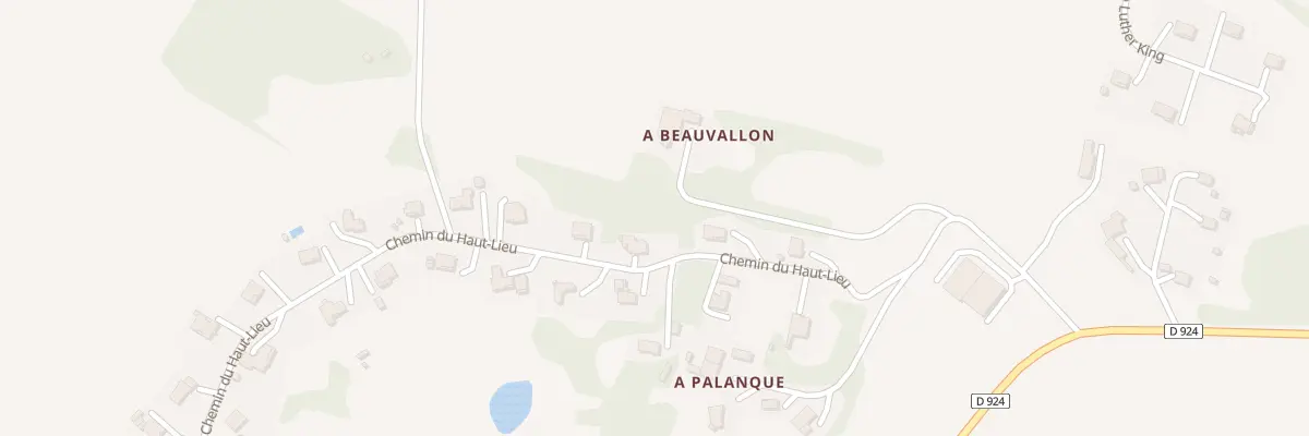 Plan du 22 Che du Haut Lieu à Auch