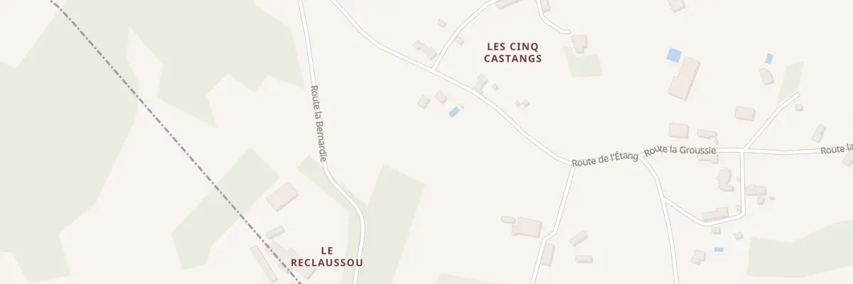 Plan du 164A Les Cinq Castangs à Campsegret
