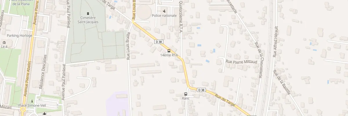Plan du 40 Rue de Targé à Châtellerault