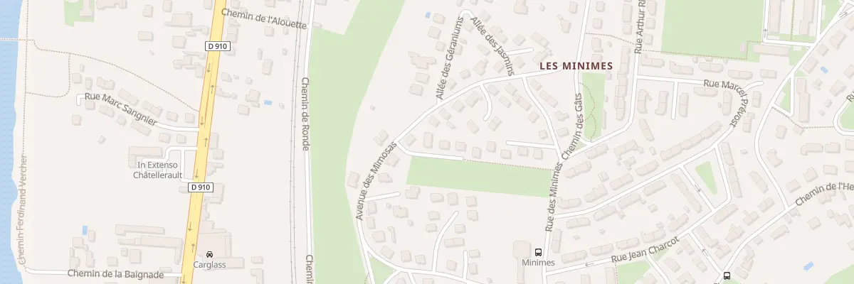 Plan du 3 Imp des Mimosas à Châtellerault