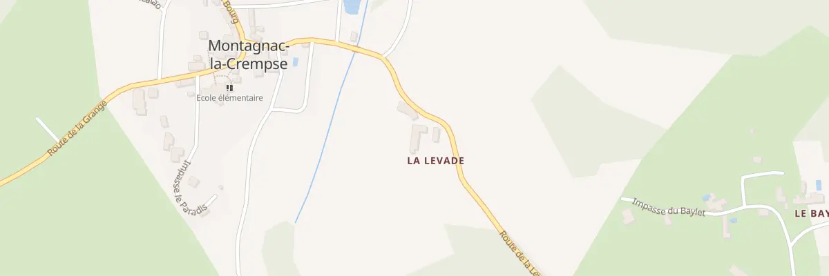 Plan du 164 La Levade à Montagnac-la-Crempse