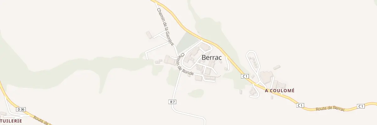 Plan du 5002 Au Village à Berrac