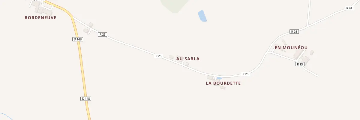 Plan du 5054 Au Sabla à La Sauvetat