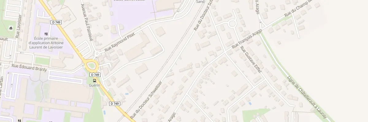 Plan du 24 Rue du Docteur Schweitzer à Châtellerault