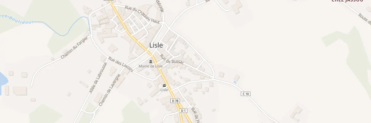 Plan du 15 Rue de Bussac à Lisle